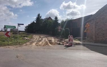Przebudowa drogi gminnej prace budowlane