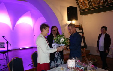 Zdjęcie przedstawia dyrektora Centrum Kultury Grzegorza Hermana 