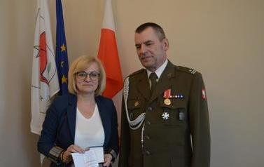 Odznaczenie Burmistrz Wielichowa Honoraty Kozłowskiej