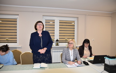 zdjęcie przedstawia zebranie sprawozdawcze KGW Łubnica