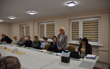 zdjęcie przedstawia zebranie sprawozdawcze KGW Łubnica