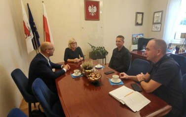 zdjęcie ze spotkanie z przedstawicielem ENEA