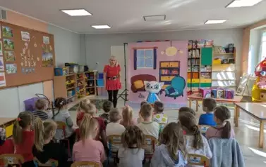 spotkaniu z bohaterką bajek Anity Głowińskiej &ndash; Kicią Kocią