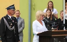 Przekazanie nowego samochodu ratowniczo-gaśniczego dla Ochotniczej Straży Pożarnej Wilkowo Polskie