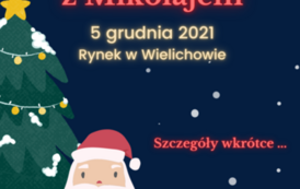 Plakat dotyczący spotkania z Mikołajem 