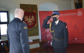 Przekazanie promes na zakup  samochod&oacute;w ratowniczo-gaśniczych dla OSP