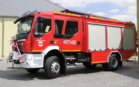 Przekazanie nowego samochodu ratowniczo-gaśniczego dla Ochotniczej Straży Pożarnej Wilkowo Polskie