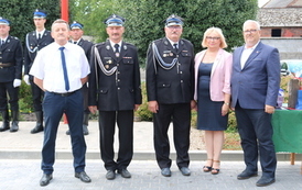 Przekazanie nowego samochodu ratowniczo-gaśniczego dla Ochotniczej Straży Pożarnej Wilkowo Polskie