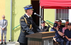 Przekazanie nowego samochodu ratowniczo-gaśniczego dla Ochotniczej Straży Pożarnej Wilkowo Polskie