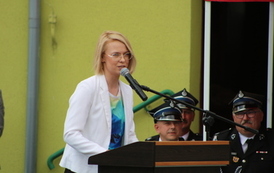 Przekazanie nowego samochodu ratowniczo-gaśniczego dla Ochotniczej Straży Pożarnej Wilkowo Polskie