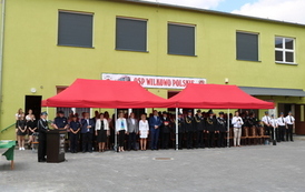 Przekazanie nowego samochodu ratowniczo-gaśniczego dla Ochotniczej Straży Pożarnej Wilkowo Polskie