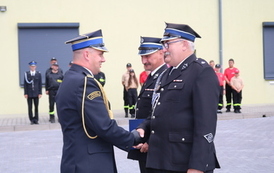 Przekazanie nowego samochodu ratowniczo-gaśniczego dla Ochotniczej Straży Pożarnej Wilkowo Polskie