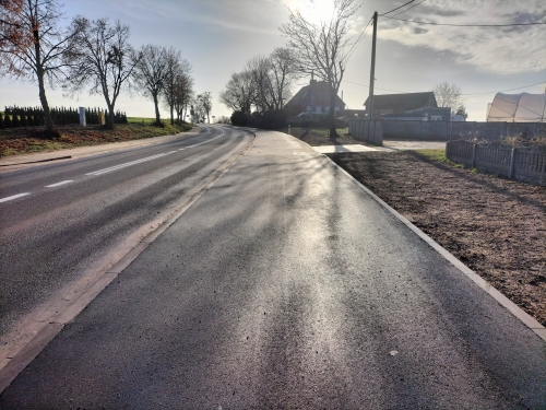 Przebudowa drogi wojew&oacute;dzkiej nr 312 w&nbsp;m. Ziemin polegająca na&nbsp;budowie drogi dla rower&oacute;w