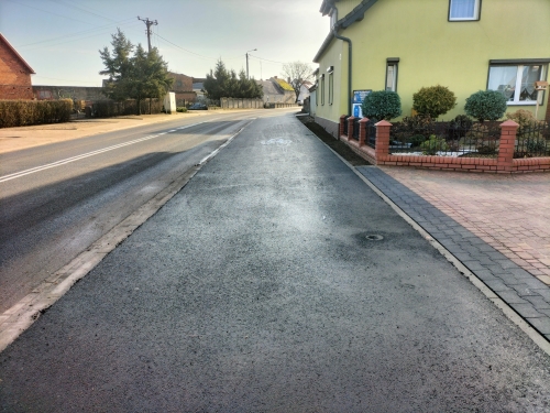 Przebudowa drogi wojew&oacute;dzkiej nr 312 w&nbsp;m. Ziemin polegająca na&nbsp;budowie drogi dla rower&oacute;w