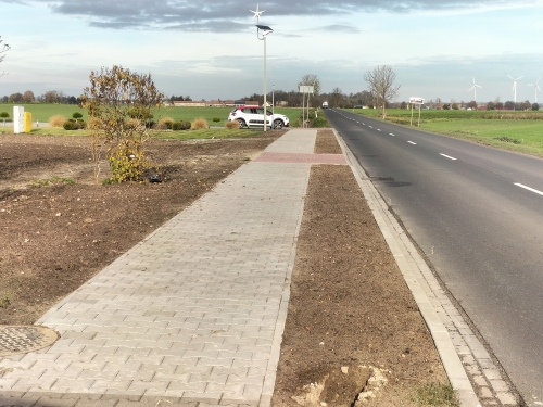 Budowa odcinka chodnika wraz z&nbsp;kanalizacją deszczowa na&nbsp;ul. Grodziskiej w&nbsp;Łubnicy