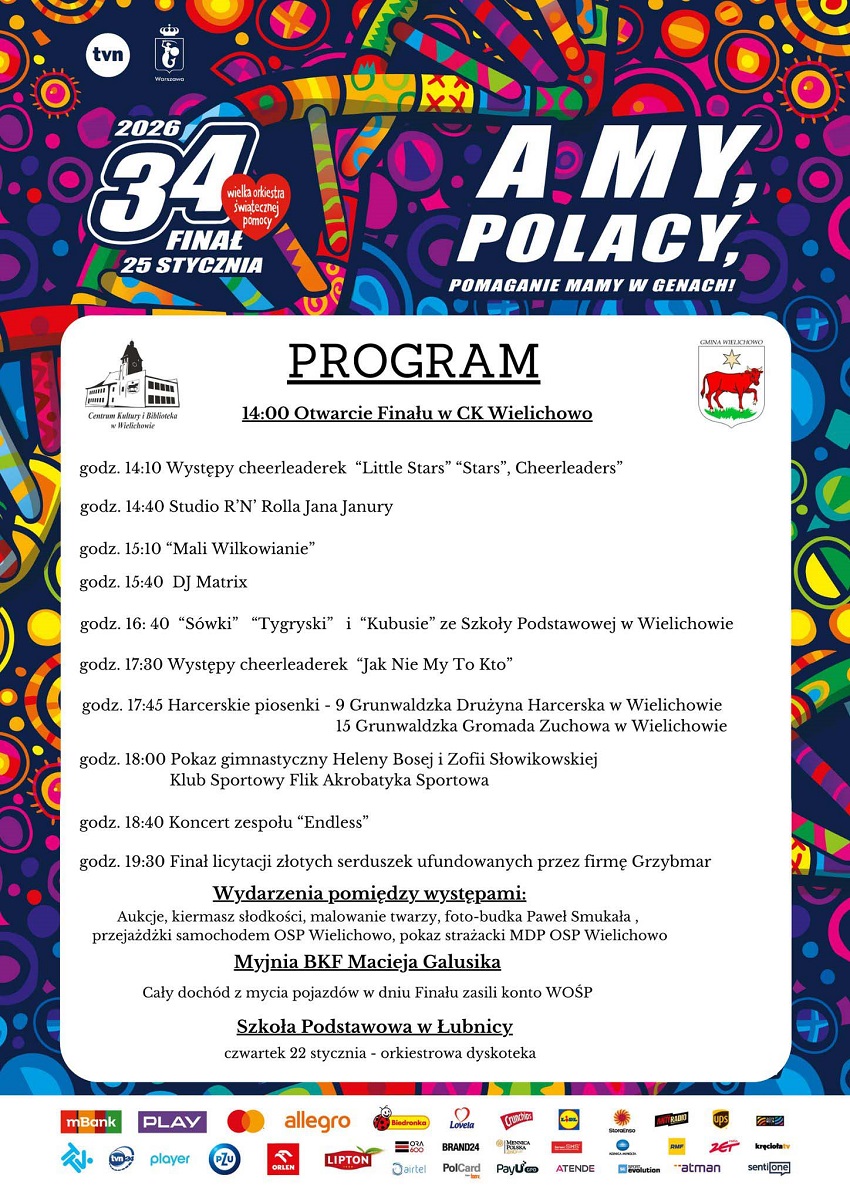 33. Finał Wielkiej Orkiestry Świątecznej Pomocy w&nbsp;Wielichowie