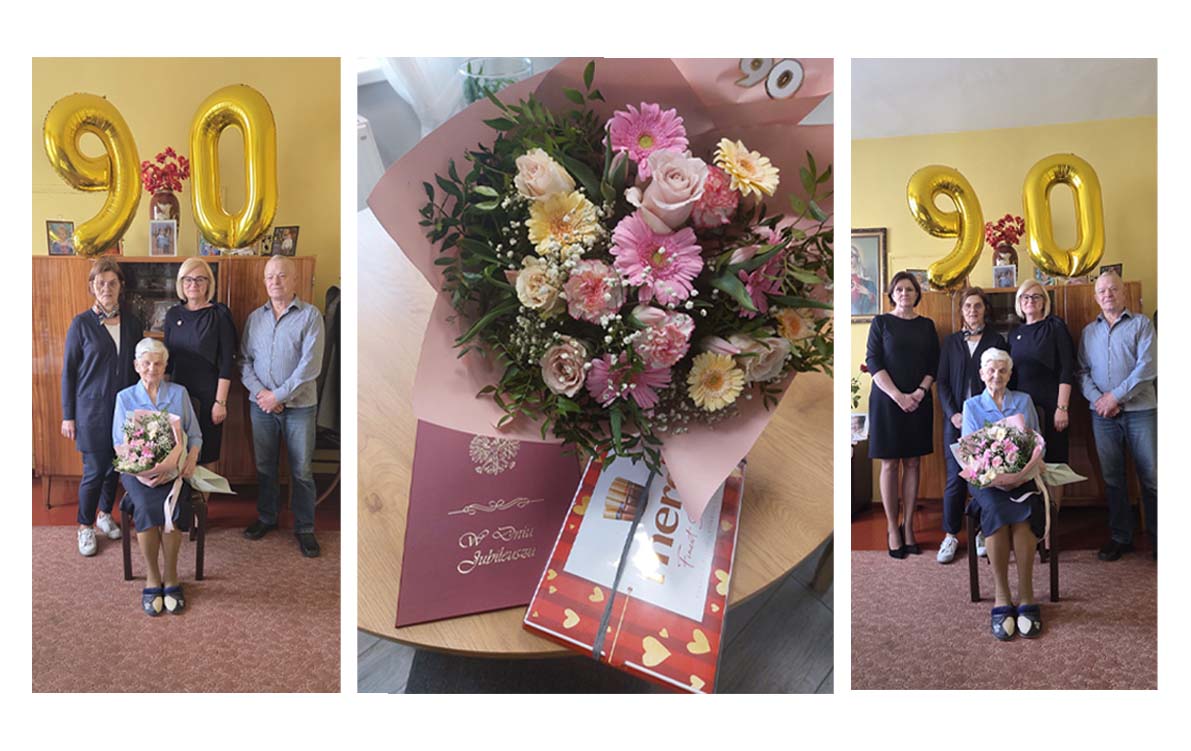 Piękny jubileusz swoich 90. urodzin obchodziła 29 marca br. Pani Zofia Papierz, mieszkanka Wielichowa. 