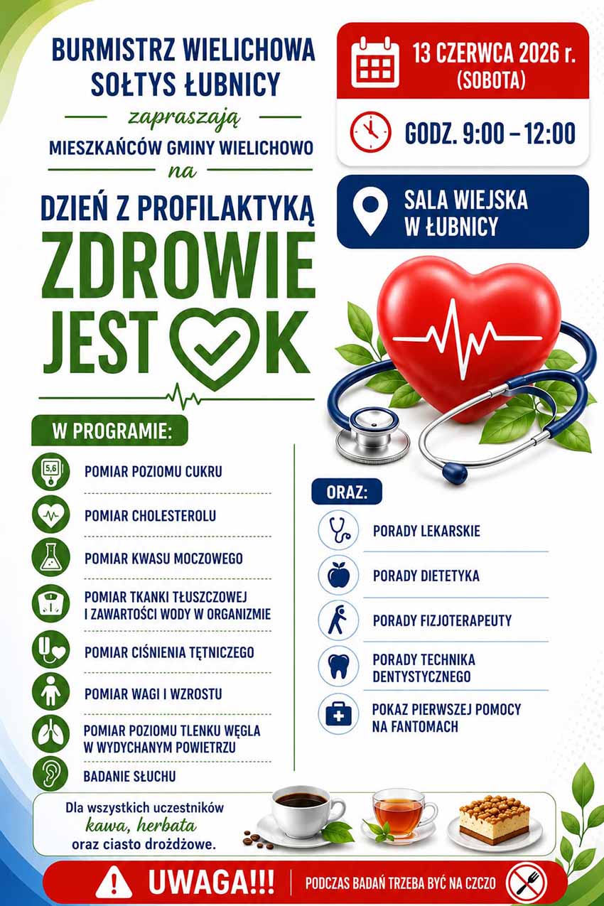 &bdquo;Zdrowie jest OK&rdquo; &ndash; Dzień z&nbsp;Profilaktyką w&nbsp;Łubnicy