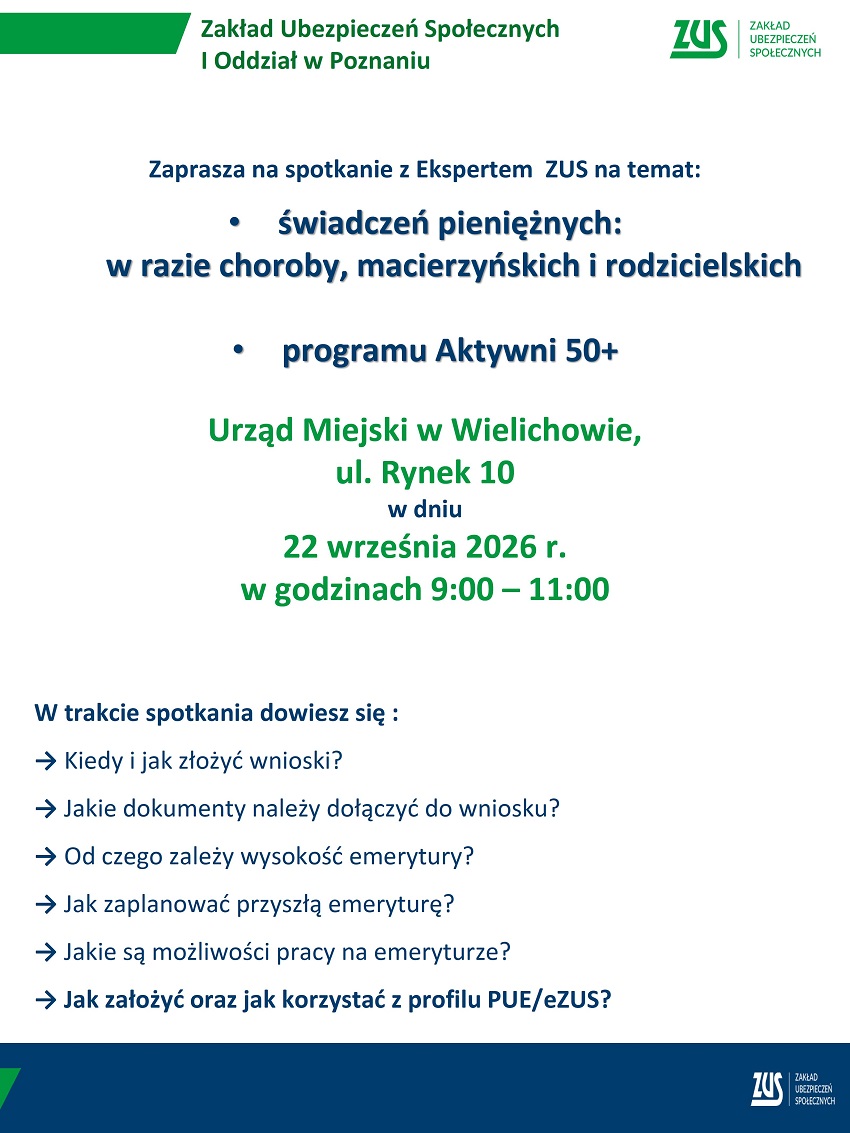 Spotkanie z&nbsp;Ekspertem ZUS