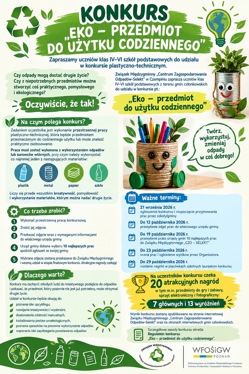 Konkurs &bdquo;Eko &ndash; przedmiot do użytku codziennego&rdquo;