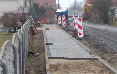 Zdjęcie do Przebudowa drogi ul. Parkowej w m. Wilkowo Polskie &ndash; II etap rob&oacute;t związanych z budową chodnika