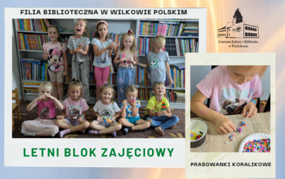 Zdjęcie do Filia Biblioteczna w Wilkowie Polskim &bdquo;Letni Blok Zajęciowy Dla Dzieci&rdquo;