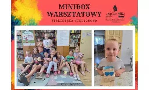 Ostatnie wakacyjne warsztaty w bibliotece w ramach Miniboxu