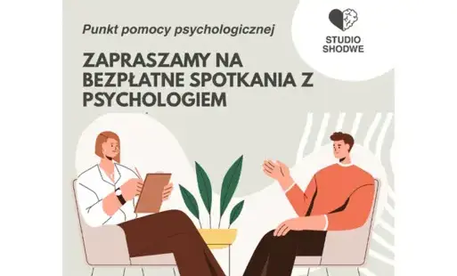 Zdjęcie do Zapraszamy na bezpłatne spotkania z psychologiem