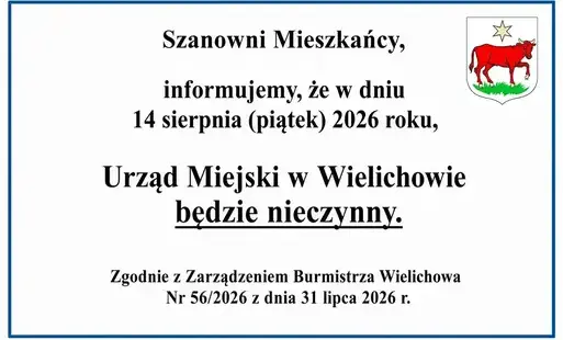 Komunikat - 14 sierpnia 2026 roku