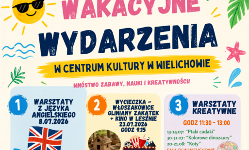Oferta wakacyjna w Centrum Kultury w Wielichowie