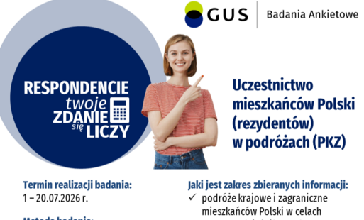 Badanie ankietowe GUS – Uczestnictwo mieszkańców Polski w podróżach (PKZ)