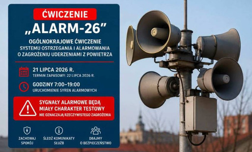 Trening syren alarmowych „ALARM 2026”!