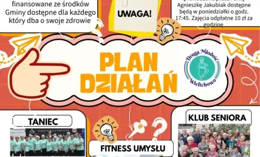Powakacyjny plan zajęć Stowarzyszenia Seniorów „Druga Młodość”