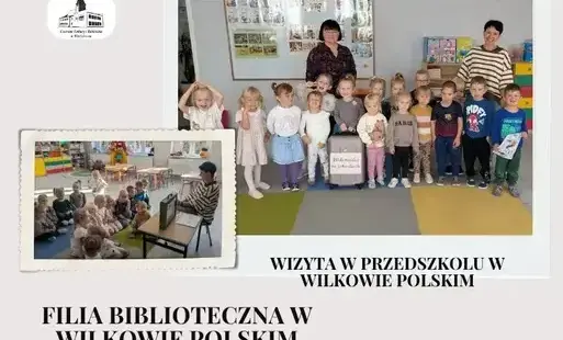 "Biblioteczka na kółeczkach” odwiedziła przedszkolaków w Wilkowie Polskim