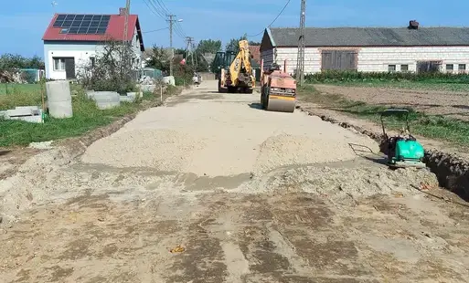 Budowa dróg gminnych w trakcie realizacji na terenie Gminy Wielichowo