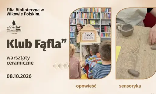 Warsztaty ceramiczne w „Klubie Fąfla”.